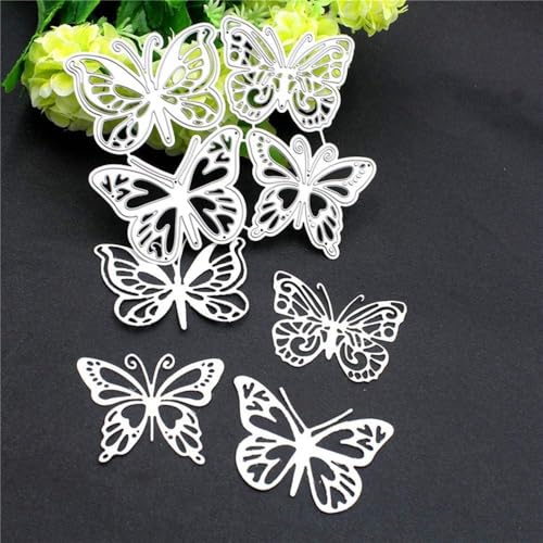 Schmetterling-Stanzschablone, Metallschablonen, Stanzformen, Stanzschablonen für DIY, Scrapbooking, Fotoalbum, dekorative Prägepapier-Stanzformen für Kartenherstellung, Schablonen, Stanzschablonen Schmetterling-Stanzschablone, Metallschablonen, Stanzformen, Stanzschablonen für DIY, Scrapbooking, Fotoalbum, dekorative Prägepapier-Stanzformen für Kartenherstellung, Schablonen, Stanzschablonen von Yjemle
