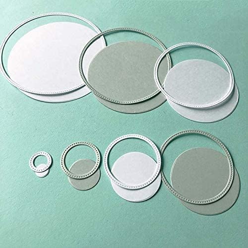 Stanzschablonen für Kartenherstellung, Silberkreis, Stanzschablonen für Bastelarbeiten, Scrapbooking, Fotoalbum, dekorative Prägepapier-Stanzformen für Kartenherstellung, Vorlage + niedliche Brosche Stanzschablonen für Kartenherstellung, Silberkreis, Stanzschablonen für Bastelarbeiten, Scrapbooking, Fotoalbum, dekorative Prägepapier-Stanzformen für Kartenherstellung, Vorlage + niedliche Brosche von Yjemle