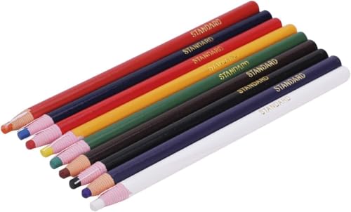 Yjemle 9 Stück verschiedene Farben, abziehbare Porzellan-Marker, Fett-Wachsstifte für Glas, Kleidungsstücke, Zellophan, Stoff, Holz, Metall, Markierungsstifte, Kunstmalstifte, Papierverpackter Yjemle 9 Stück verschiedene Farben, abziehbare Porzellan-Marker, Fett-Wachsstifte für Glas, Kleidungsstücke, Zellophan, Stoff, Holz, Metall, Markierungsstifte, Kunstmalstifte, Papierverpackter von Yjemle