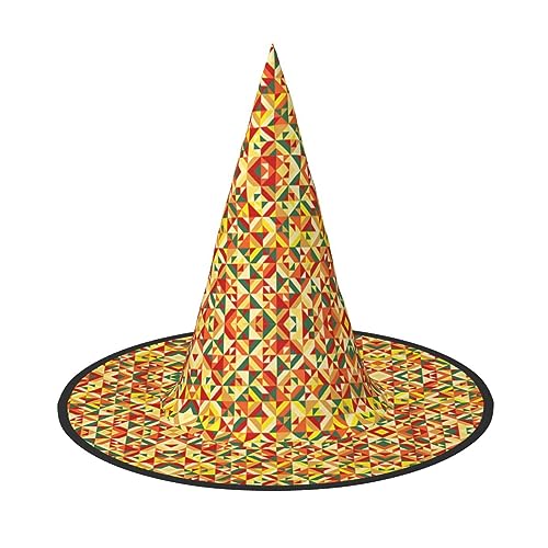 Yjwuk Geometrischer Halloween-Hut, Halloween-Dekoration, Karnevalszubehör, Dekoration für Gartenparty im Freien von Yjwuk