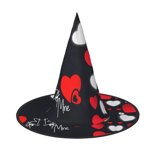 Yjwuk Halloween-Hut mit Aufschrift "Happy Valentine's Day", Halloween-Dekoration, Karnevalszubehör, Dekoration für Gartenpartys im Freien von Yjwuk