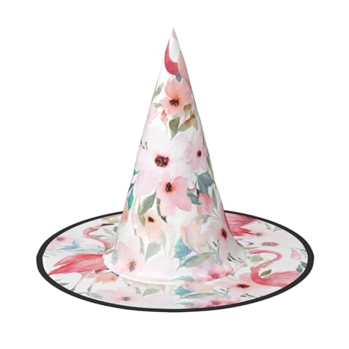 Yjwuk Halloween-Hut mit Flamingo-Druck, Halloween-Dekoration, Karnevalszubehör, Dekoration für Gartenpartys im Freien Yjwuk Halloween-Hut mit Flamingo-Druck, Halloween-Dekoration, Karnevalszubehör, Dekoration für Gartenpartys im Freien von Yjwuk