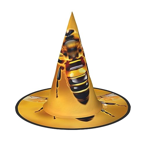 Yjwuk Halloween-Hut mit Honigbienen-Aufdruck, Halloween-Dekoration, Karnevalszubehör, Dekoration für Gartenpartys im Freien Yjwuk Halloween-Hut mit Honigbienen-Aufdruck, Halloween-Dekoration, Karnevalszubehör, Dekoration für Gartenpartys im Freien von Yjwuk