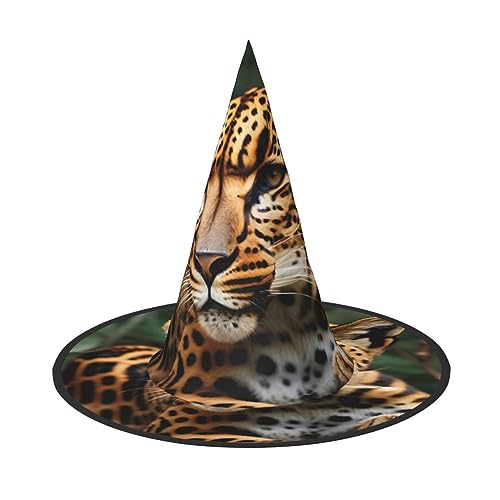 Yjwuk Halloween-Hut mit Leopardenmuster, Halloween-Dekoration, Karnevalszubehör, Dekoration für Gartenpartys im Freien Yjwuk Halloween-Hut mit Leopardenmuster, Halloween-Dekoration, Karnevalszubehör, Dekoration für Gartenpartys im Freien von Yjwuk