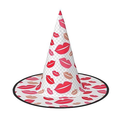 Yjwuk Halloween-Hut mit Lippen-Druck, Halloween-Dekoration, Karnevalszubehör, Dekoration für Gartenparty im Freien Yjwuk Halloween-Hut mit Lippen-Druck, Halloween-Dekoration, Karnevalszubehör, Dekoration für Gartenparty im Freien von Yjwuk