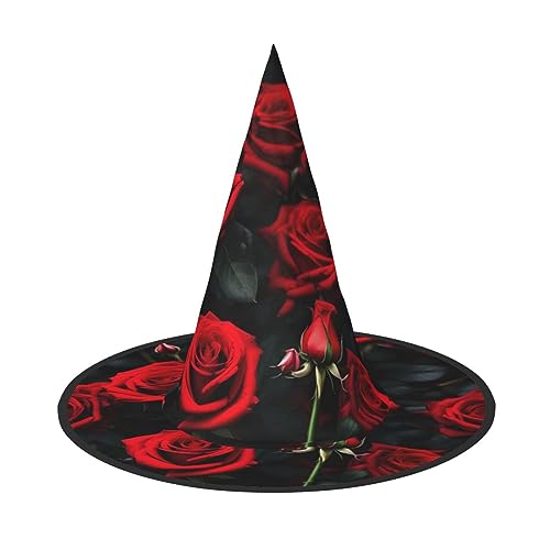 Yjwuk Halloween-Hut mit Rosenblüten, Halloween-Dekoration, Karnevalszubehör, Dekoration für Gartenpartys im Freien Yjwuk Halloween-Hut mit Rosenblüten, Halloween-Dekoration, Karnevalszubehör, Dekoration für Gartenpartys im Freien von Yjwuk