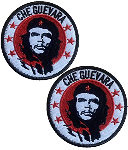 Che Guevara Aufnäher mit Klettverschluss, taktische Moral-Applikation, Militär-Stickerei, 2 Stück von Ykonuyis
