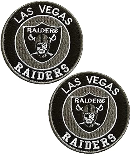 Raiders Aufnäher mit Klettverschluss, taktische Moral-Applikation, Militär-Stickerei, 2 Stück (Farbe 1) von Ykonuyis