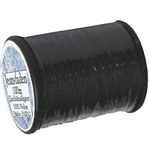 1 Stück Spule a. 100 m Qualitäts - Nähgarn Jeansfaden Farb-Nr.1001 schwarz, Ne 25.3/2, 100% Nylon für die Nähmaschine Garn Garne, 1705 von Yline