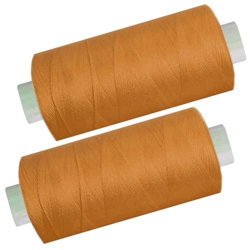 2 Spulen a. 500 m Nähgarn/Syngarn rost orange Garn Nähfaden Polyester für die Nähmaschine, (0,06 € /10 m), 0475-30 von Yline