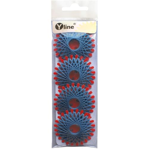 4 Sterne a. 20 m Sternzwirn Polyester blau, Sternchenzwirn Stern - Zwirn, sl, (0,06 € / m), 3171-10 von Yline