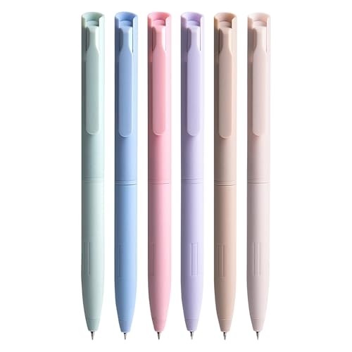 Ylnailky Gelstifte | Farbige Stifte zum Notizen Machen | 6 Stück Klickmechanismus 0.5mm Spitze Flüssig Schreibtischzubehör Multicolor Kugelschreiber Für Skizzieren Ylnailky Gelstifte | Farbige Stifte zum Notizen Machen | 6 Stück Klickmechanismus 0.5mm Spitze Flüssig Schreibtischzubehör Multicolor Kugelschreiber Für Skizzieren von Ylnailky
