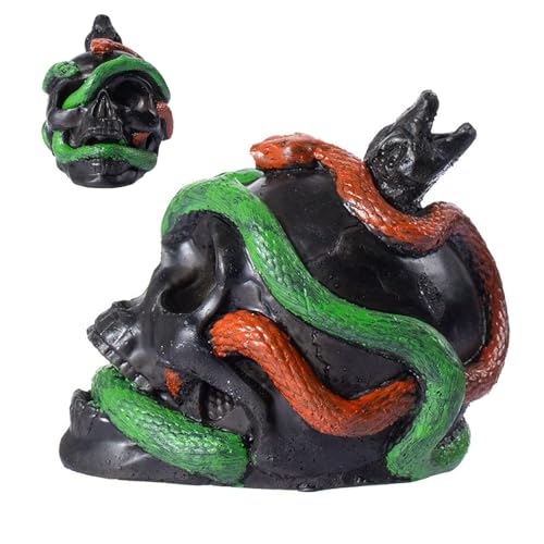 Ylnailky Gruselige Pfeife | Schlangen-Skull Gruselpfeife Für Halloween | Furchterregendes Scherzartikel Für Gruselhaus Kostümpartys Ylnailky Gruselige Pfeife | Schlangen-Skull Gruselpfeife Für Halloween | Furchterregendes Scherzartikel Für Gruselhaus Kostümpartys von Ylnailky