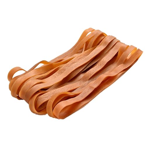120 Stück große Gummibänder, 25 × 1 × 0,14 cm, strapazierfähig, großes breites Gummiband, starke elastische Bänder für Bürobedarf, Mülleimer, Aktenordner, Katzentoilette von YlobdolY
