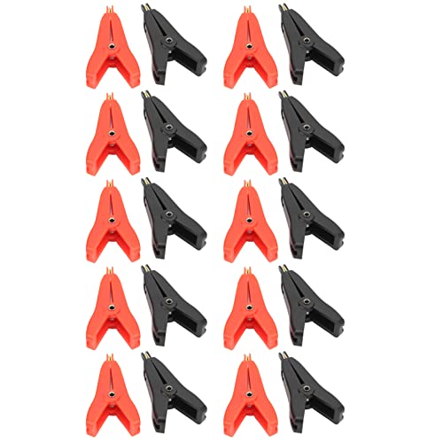 10 Sätze 10A abs isolierte Testclips, elektrische Klemmen mit messinggold plattierten Steckverbindern, einfacher Betrieb, hervorragende Materialien, breite Anwendung für 10 Sätze 10A abs isolierte Testclips, elektrische Klemmen mit messinggold plattierten Steckverbindern, einfacher Betrieb, hervorragende Materialien, breite Anwendung für von Ylwxzenith