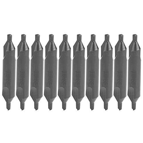 10Pcs 3mm A Type Speed Steel Centering Drill Bits, Enlarged Chip Flute, and Heat, Suitable for Pew Drills, Milling Machines and Machining Centers 10Pcs 3mm A Type Speed Steel Centering Drill Bits, Enlarged Chip Flute, and Heat, Suitable for Pew Drills, Milling Machines and Machining Centers von Ylwxzenith