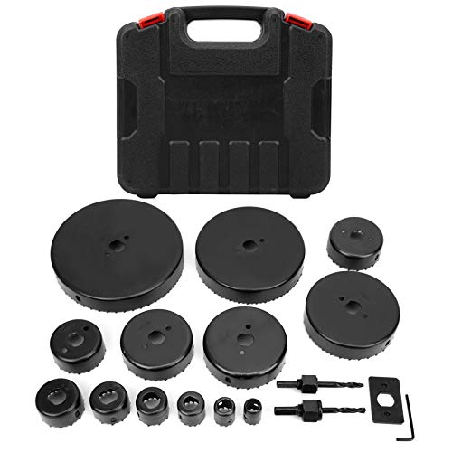 17Pcs Woodworking Hole Saw Kit, High Carbon Steel Punch Drill, Round Hole Opener Set with Hex Wrench and Anti Slip Plate, for Wood PVC Aluminum Plastic Boards, 25mm Depth Cutting 17Pcs Woodworking Hole Saw Kit, High Carbon Steel Punch Drill, Round Hole Opener Set with Hex Wrench and Anti Slip Plate, for Wood PVC Aluminum Plastic Boards, 25mm Depth Cutting von Ylwxzenith