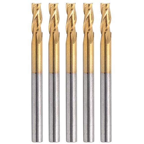 3 Flöte flaches Ende Mahlschneider, Wolfram -Stahlfräsenschneider, 3,175 mm rund Shank, 3D -Relief und komplexes Schnitzen, 5 -pcs -Set zum Gravieren, Bohren, Fräsen, Schneiden 3 Flöte flaches Ende Mahlschneider, Wolfram -Stahlfräsenschneider, 3,175 mm rund Shank, 3D -Relief und komplexes Schnitzen, 5 -pcs -Set zum Gravieren, Bohren, Fräsen, Schneiden von Ylwxzenith