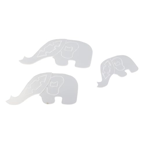 3PCS Elephant Sewing Pattern Template, Cute Animal Acrylic Ruler for DIY Gifts, to Use for Beginners, Ideal for mini Room Decor or Memory Keepsakes 3PCS Elephant Sewing Pattern Template, Cute Animal Acrylic Ruler for DIY Gifts, to Use for Beginners, Ideal for mini Room Decor or Memory Keepsakes von Ylwxzenith
