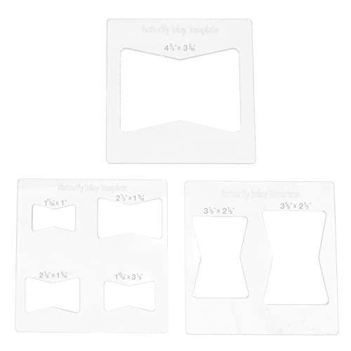 3pcs 6x6 Zoll Key Inlay -Vorlagerouter, dekorative Vorlagen für die Holzbearbeitung, schafft 7 Größen von Inlays, transparent für Genauigkeit, einfach zu bedienen mit Router -Bit von Ylwxzenith