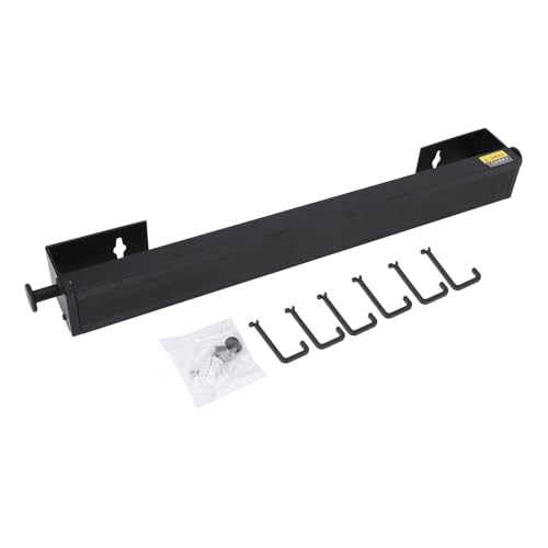 45 cm einrückbarer Kleidertrocknungsregal, tragbares Mehrzweck -Wäschestange, Wandmontage und Innenfenster, Platz sparende Faltung, Raum -Aluminium -Material (Black) von Ylwxzenith