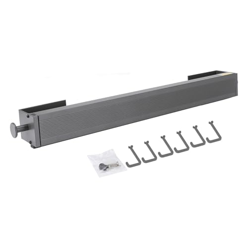 45 cm einrückbarer Kleidertrocknungsregal, tragbares Mehrzweck -Wäschestange, Wandmontage und Innenfenster, Platz sparende Faltung, Raum -Aluminium -Material (Gray) von Ylwxzenith