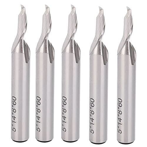 5pcs 8mm Shank Wolfram -Stahlfräsenschneider -Bits, High -Endmills für CNC -Maschinen, Holzbearbeitungswerkzeuge, Werbung CNC -Fräsen, langlebig und effizient von Ylwxzenith