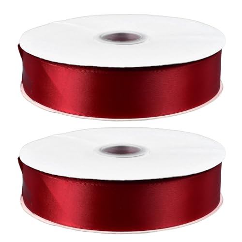 Burgundy Satin Ribbon 1.6 Inch Wide Polyester Ribbon for Wrapping Flower Cake Box 91m Durably Material Rich Color Burgundy Satin Ribbon 1.6 Inch Wide Polyester Ribbon for Wrapping Flower Cake Box 91m Durably Material Rich Color von Ylwxzenith