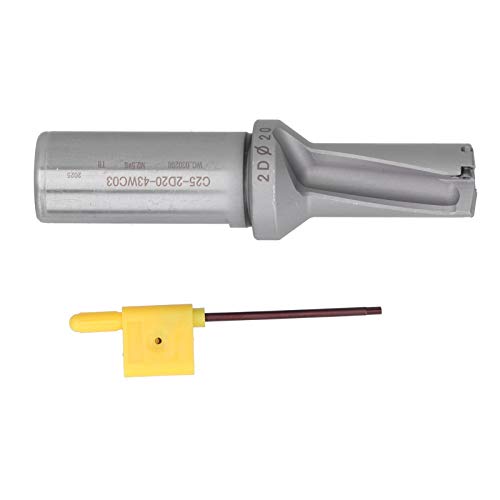 Kammernbohrwerkzeug C25 2D20 43WC03, CNC -Bohrhalter, aus Carbid, hoher Härte und Haltbarkeit, Anti -Oxidation, internes Kühlsystem für eine sichere Chipentfernung, Packung, von Ylwxzenith