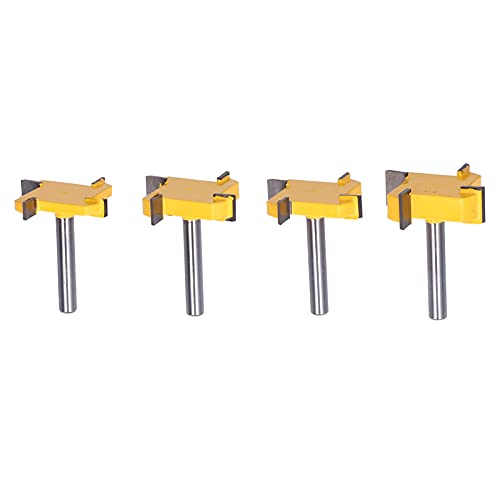 Oberflächenfräser, 1/4-Schaft, 4-schneidige Spitze für die Holzbearbeitung, Abflachungsfräser, aus langlebigem 45-Kohlenstoffstahl, PTFE-beschichtet, glattes Schneiden für Oberflächenfräser, 1/4-Schaft, 4-schneidige Spitze für die Holzbearbeitung, Abflachungsfräser, aus langlebigem 45-Kohlenstoffstahl, PTFE-beschichtet, glattes Schneiden für von Ylwxzenith