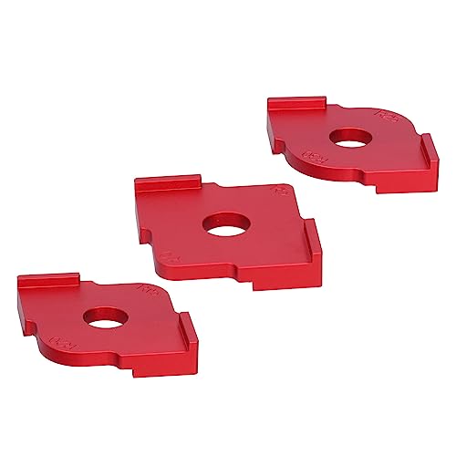 Round Corner Template Woodworking Fillet, 3Pcs Alloy Radius Jig Router Template, Professional Carpentry Accessory Tool with 6 Scales R5 to R30, Durable Aluminium Alloy for Smooth W von Ylwxzenith