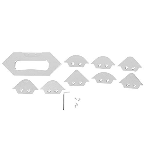 Router -Tisch -Eckradius -Jig -Set, Holzbearbeitungsprofil -Profilvorlage, Aluminiumlegierung Material, 8 Größenauswahl, einfach zu bedienende und reparieren, für die von Ylwxzenith
