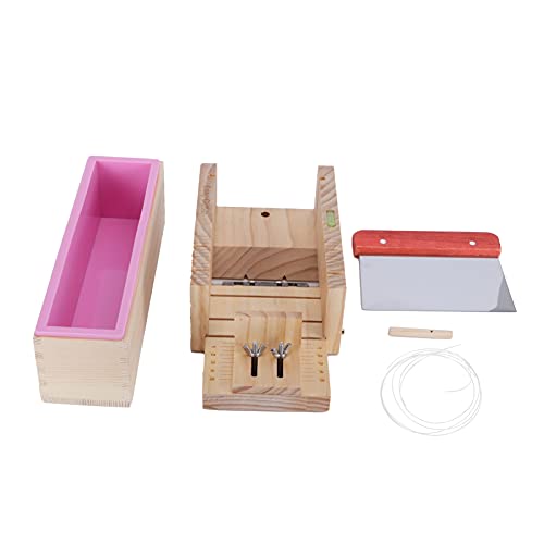 Seifen-Werkzeuge, die DIY-Selbstbeherrschung Seifen Schneidemaschine Rechteckige Schimmelpilzzubehör mit Silikonfutter zum Backen und Seifenhandwerk (900ml) von Ylwxzenith