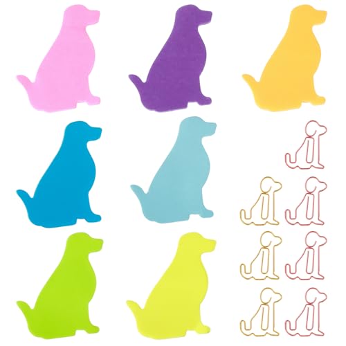 210 Blatt Haftnotizen Hund Lustig mit 7 Büroklammern,Ymapinc Niedliche Hunde Haftnotizen Cartoon Tier Büroklammern Hund Form Index Tabs für Bücher Dokumente Notizbücher 210 Blatt Haftnotizen Hund Lustig mit 7 Büroklammern,Ymapinc Niedliche Hunde Haftnotizen Cartoon Tier Büroklammern Hund Form Index Tabs für Bücher Dokumente Notizbücher von Ymapinc