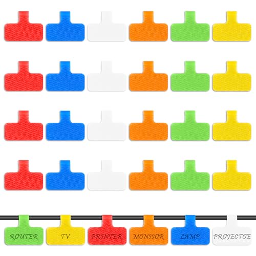 24 Stück Ladekabel Markierung,Ymapinc Wiederverwendbar Kabeletiketten Mehrfarbige Kabelmarkierung Kabelmarker Beschreibbare Kabel Beschriftung 4X2cm Kabel Etiketten für Identifikationskabel 24 Stück Ladekabel Markierung,Ymapinc Wiederverwendbar Kabeletiketten Mehrfarbige Kabelmarkierung Kabelmarker Beschreibbare Kabel Beschriftung 4X2cm Kabel Etiketten für Identifikationskabel von Ymapinc