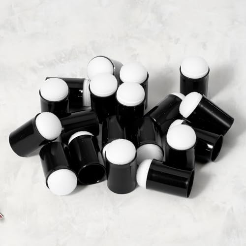 30 Stück Malerei Schwamm Finger,Ymapinc Fingerschwamm Kunststoffgriff Finger Schwamm Daubers Schwarz Zeichnen Schwam Runde Malschwamm für Malen Kunst Tinte Kartenherstellung DIY 30 Stück Malerei Schwamm Finger,Ymapinc Fingerschwamm Kunststoffgriff Finger Schwamm Daubers Schwarz Zeichnen Schwam Runde Malschwamm für Malen Kunst Tinte Kartenherstellung DIY von Ymapinc