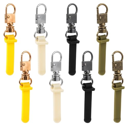 Ymapinc 8 Stück Ersatz Reisverschluss Zipper Metall Reißverschluss Reparatur Set Universal Zipper mit Gummigriff für RucksäckeGepäck Jacken Geldbörsen(Gold Silber Dunkelgrau Bronze) von Ymapinc