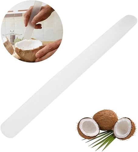 1 x weißer Kokosnuss-Fleischschaber, Kokosnussöffner, weiche und flexible Kokosnuss-Ei-Werkzeuge, Küchenutensilien und Gadgets für Kokosnuss-Liebhaber, Melonenbällchen 1 x weißer Kokosnuss-Fleischschaber, Kokosnussöffner, weiche und flexible Kokosnuss-Ei-Werkzeuge, Küchenutensilien und Gadgets für Kokosnuss-Liebhaber, Melonenbällchen von Ymhapp