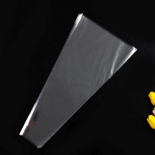 100 Stück transparente Kunststoff-Blumen-Blumenstrauß-Beutel, transparente Zellophantüten, Rosen-Verpackungstüten, Geschenkpapier, Zellophantüten für Valentinstag, Geschenkverpackungen 100 Stück transparente Kunststoff-Blumen-Blumenstrauß-Beutel, transparente Zellophantüten, Rosen-Verpackungstüten, Geschenkpapier, Zellophantüten für Valentinstag, Geschenkverpackungen von Ymhapp