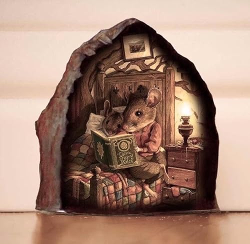 3D-Mausloch, realistischer Wandaufkleber, Maus in einem Loch, lustige Kunst, wasserdicht, lustige Wandaufkleber für Schlafzimmer, Kinderzimmer, Wanddekoration, Farbe, Wandbehandlungen und Zubehör, 3D-Mausloch, realistischer Wandaufkleber, Maus in einem Loch, lustige Kunst, wasserdicht, lustige Wandaufkleber für Schlafzimmer, Kinderzimmer, Wanddekoration, Farbe, Wandbehandlungen und Zubehör, von Ymhapp