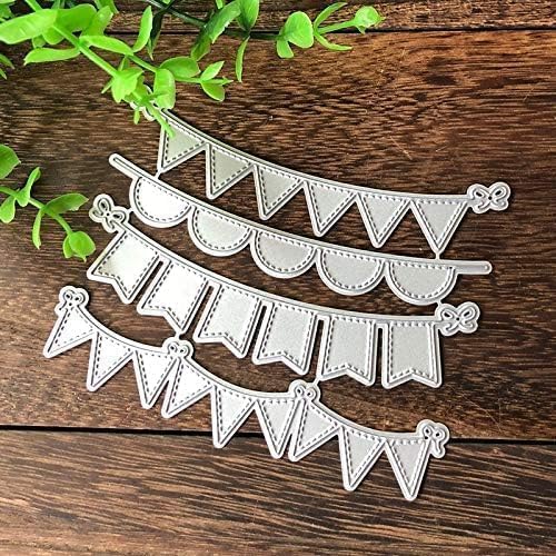 4 x dreieckige Kreis-Banner-Stanzformen, Kartenherstellung, Zubehör, DIY, Scrapbooking, Künstler, Metall-Stanzformen für Bastelarbeiten, Scrapbooking, Alben, Papierkarten, dekorative Bastelstanzformen 4 x dreieckige Kreis-Banner-Stanzformen, Kartenherstellung, Zubehör, DIY, Scrapbooking, Künstler, Metall-Stanzformen für Bastelarbeiten, Scrapbooking, Alben, Papierkarten, dekorative Bastelstanzformen von Ymhapp