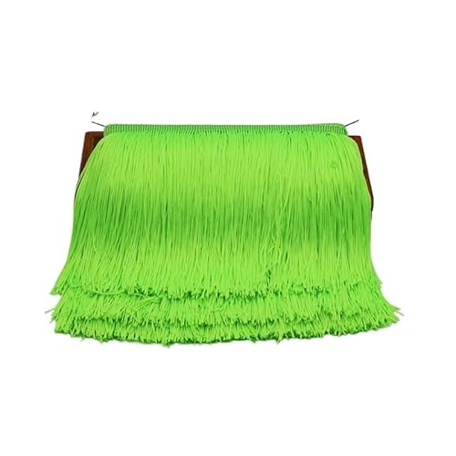 Fransenborte,Fransen 20 cm lange Fransen-Spitzenquaste, Polyester-Spitzenbesatz, Band for Nähen von lateinamerikanischen Kleidern, Bühnenbekleidung, Vorhängen, DIY-Nähzubehör(Fluorescent green,10yard) Fransenborte,Fransen 20 cm lange Fransen-Spitzenquaste, Polyester-Spitzenbesatz, Band for Nähen von lateinamerikanischen Kleidern, Bühnenbekleidung, Vorhängen, DIY-Nähzubehör(Fluorescent green,10yard) von Ymnilian