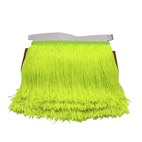Fransenborte,Fransen 20 cm lange Fransen-Spitzenquaste, Polyester-Spitzenbesatz, Band for Nähen von lateinamerikanischen Kleidern, Bühnenbekleidung, Vorhängen, DIY-Nähzubehör(Fluorescent yellow,10yard Fransenborte,Fransen 20 cm lange Fransen-Spitzenquaste, Polyester-Spitzenbesatz, Band for Nähen von lateinamerikanischen Kleidern, Bühnenbekleidung, Vorhängen, DIY-Nähzubehör(Fluorescent yellow,10yard von Ymnilian