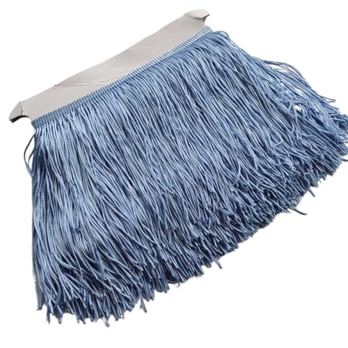 Ymnilian Fransenborte,Fransen 1 Meter Hellhimmelblau, 15 cm lang, Spitzenfransenbesatz, Polyester-Quaste, Fransenbesatz, DIY-Zubehör for lateinamerikanische Kleider, Bühnenkleidung Ymnilian Fransenborte,Fransen 1 Meter Hellhimmelblau, 15 cm lang, Spitzenfransenbesatz, Polyester-Quaste, Fransenbesatz, DIY-Zubehör for lateinamerikanische Kleider, Bühnenkleidung von Ymnilian