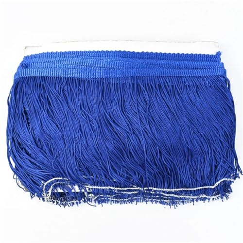 Ymnilian Fransenborte,Fransen 10 Meter 10/15/20/30cm Farbige Lange Quaste Fransenbesatz Gewebtes Spitzenband DIY Latein-Tanzkleid Bekleidungsstoff Nähzubehör(No14,30cm) von Ymnilian