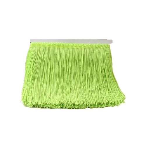Ymnilian Fransenborte,Fransen 10 Meter 10/15/20/30cm Farbige Lange Quaste Fransenbesatz Gewebtes Spitzenband DIY Latein-Tanzkleid Bekleidungsstoff Nähzubehör(No31,20cm) von Ymnilian