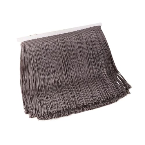 Ymnilian Fransenborte,Fransen 10 Meter 10/15/20/30cm Farbige Lange Quaste Fransenbesatz Gewebtes Spitzenband DIY Latein-Tanzkleid Bekleidungsstoff Nähzubehör(No46,30cm) von Ymnilian