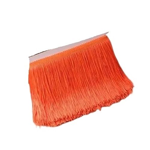 Ymnilian Fransenborte,Fransen 10 Meter 10/15/20/30cm Farbige Lange Quaste Fransenbesatz Gewebtes Spitzenband DIY Latein-Tanzkleid Bekleidungsstoff Nähzubehör(No6,30cm) von Ymnilian