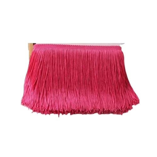 Ymnilian Fransenborte,Fransen 10 Meter 10/15/20/30cm Farbige Lange Quaste Fransenbesatz Gewebtes Spitzenband DIY Latein-Tanzkleid Bekleidungsstoff Nähzubehör(No9,10cm) von Ymnilian