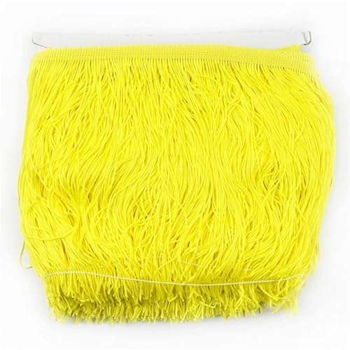 Ymnilian Fransenborte,Fransen 10 Meter 15 cm Lange Quaste Fransenbesatz Spitzenband Quasten for Nähen von Vorhängen Kleidern Fransen Besätze Zubehör Basteln(No.23) von Ymnilian